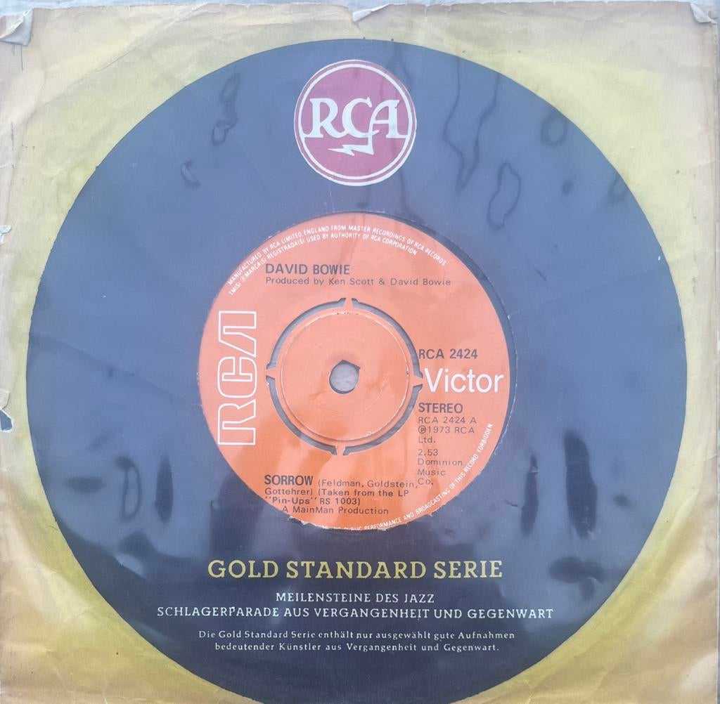 SINGLE David Bowie - Sorrow/Amsterdam, Ophalen of Verzenden, Zo goed als nieuw, Pop