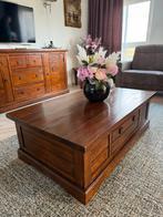 Salontafel met la, Huis en Inrichting, Tafels | Salontafels, Ophalen, Gebruikt, 100 tot 150 cm, 50 tot 100 cm