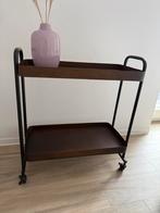 Trolley, Huis en Inrichting, Tafels | Sidetables, Ophalen, Gebruikt, 50 tot 100 cm, Metaal