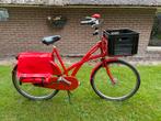 Rode Fiets van de Fietsfabriek met Krat en fietstas, Versnellingen, Ophalen, Overige merken, 53 tot 56 cm