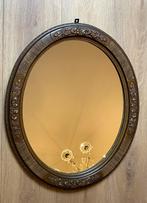 Ovale spiegel in goud-/bronskleurige bewerkte lijst, Ophalen, Ovaal, Minder dan 50 cm