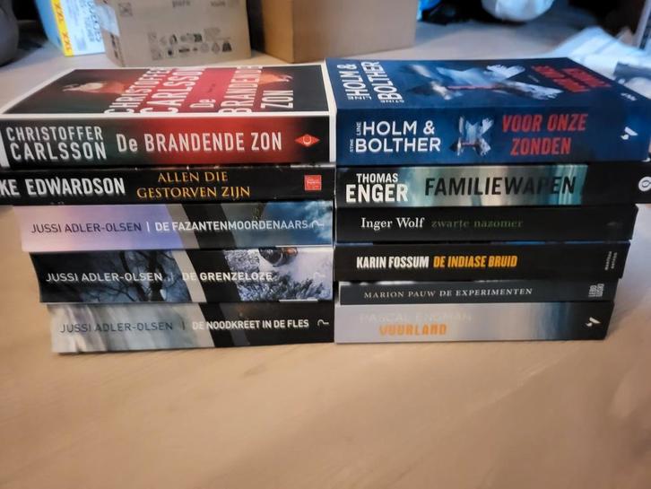 Scandinavische Thrillers - Boekenpakket, Boeken, Thrillers, Gelezen, Scandinavië, Ophalen of Verzenden