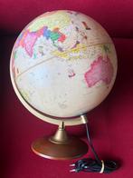 Wereldbol globe aarde aardbol verlicht met lamp, Ophalen of Verzenden, Verlicht, Zo goed als nieuw