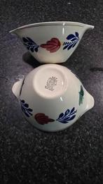 2x Schaaltje boerenbont, Huis en Inrichting, Keuken | Servies, Gebruikt, Ophalen of Verzenden, Schaal of Schalen, Aardewerk