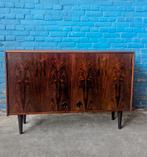 Vintage dressoir kast pallissander Denemarken 119,5x29x81cm, Ophalen, Gebruikt, 25 tot 50 cm