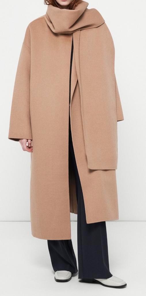 Ted Baker Mantel met Sjaal, Kleding | Dames, Jassen | Zomer, Zo goed als nieuw, Maat 34 (XS) of kleiner, Beige, Ophalen of Verzenden