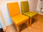 ZGAN gekleurde stoelen olijfgroen okergeel, geel groen, Twee, Ophalen of Verzenden, Zo goed als nieuw