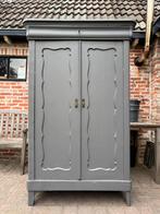 Brocante grenen biedermeier meidenkast, Kinderen en Baby's, Kinderkamer | Commodes en Kasten, Ophalen of Verzenden