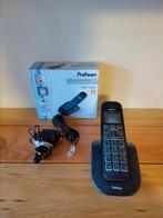 Draadloze telefoon + oplaadstation, Ophalen of Verzenden, Gebruikt, 1 handset