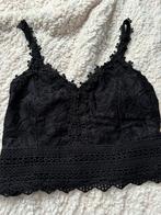 NIEUW : leuke gehaakte top mt  M, Maat 38/40 (M), Zwart, Nieuw, Ophalen of Verzenden