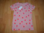 Roze t-shirt met aardbeien van de HEMA, maat 146/152 NIEUW!, Meisje, Nieuw, Ophalen of Verzenden, Shirt of Longsleeve