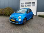 Fiat 500 0.9 85pk Twinair Turbo 2016 Blauw, Auto's, Fiat, Voorwielaandrijving, 905 kg, Handgeschakeld, 26 km/l