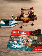 Lego juniors 10755 zane’s ninjaboot achtervolging, Kinderen en Baby's, Speelgoed | Duplo en Lego, Ophalen of Verzenden, Zo goed als nieuw