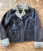 Stoer leren vintage jack, Maat 38/40 (M), Bruin, Ophalen of Verzenden, Gedragen
