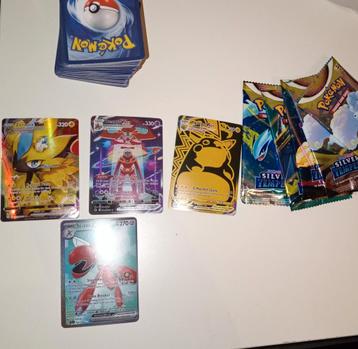 Pokemon kaarten 4 geseald  packs en lossen kaarten beschikbaar voor biedingen
