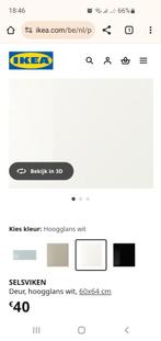 Besta deur Selsviken, Huis en Inrichting, Kasten | Wandmeubels, Ophalen, Gebruikt, Minder dan 150 cm, Minder dan 100 cm