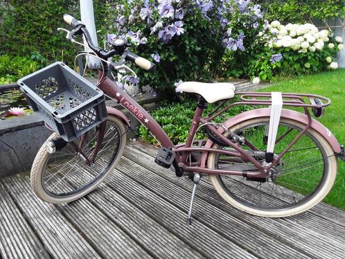 Loekie Princess 22 inch 3 versnellingen lila/roze, Fietsen en Brommers, Fietsen | Meisjes, Gebruikt, 22 inch, Versnellingen, Ophalen