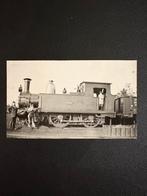 Foto stoomlocomotief NS 7202 te Barneveld (1924), Ophalen of Verzenden, Gebruikt, Trein