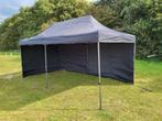 Te huur: zwarte easy up party tent 6 X 3 meter