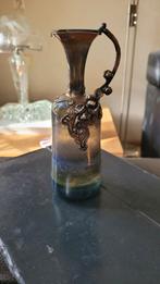Antieke Art Nouveau Vaas met Zilveren Montuur, Ophalen of Verzenden