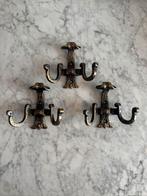 Antieke vintage messing koperen wandhaken haken, Ophalen of Verzenden, Zo goed als nieuw, Wandkapstok, Minder dan 100 cm