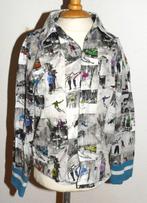 apart Bor*z Boriz overhemd maat 98 -104 retro print, Bor*z, Meisje, Overhemd of Blouse, Ophalen of Verzenden