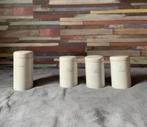 Brabantia witte beschuit, thee, suiker en koffie potten., Ophalen of Verzenden, Zo goed als nieuw, Beschuit, Overige merken