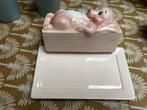 Botervloot varken vintage retro pastel, Huis en Inrichting, Keuken | Servies, Ophalen, Zo goed als nieuw, Overige stijlen, Overige typen