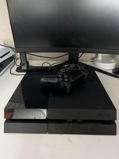 PlayStation 4 met 500GB en 1 Controller, Spelcomputers en Games, Spelcomputers | Sony PlayStation 4, Gebruikt, Original, 500 GB