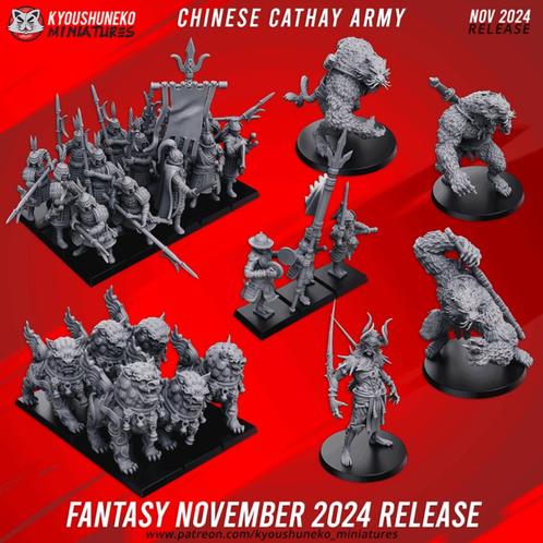 Chinese Jade Army - Kyoushuneko Miniatures, Hobby en Vrije tijd, Wargaming, Nieuw, Warhammer, Figuurtje(s), Verzenden