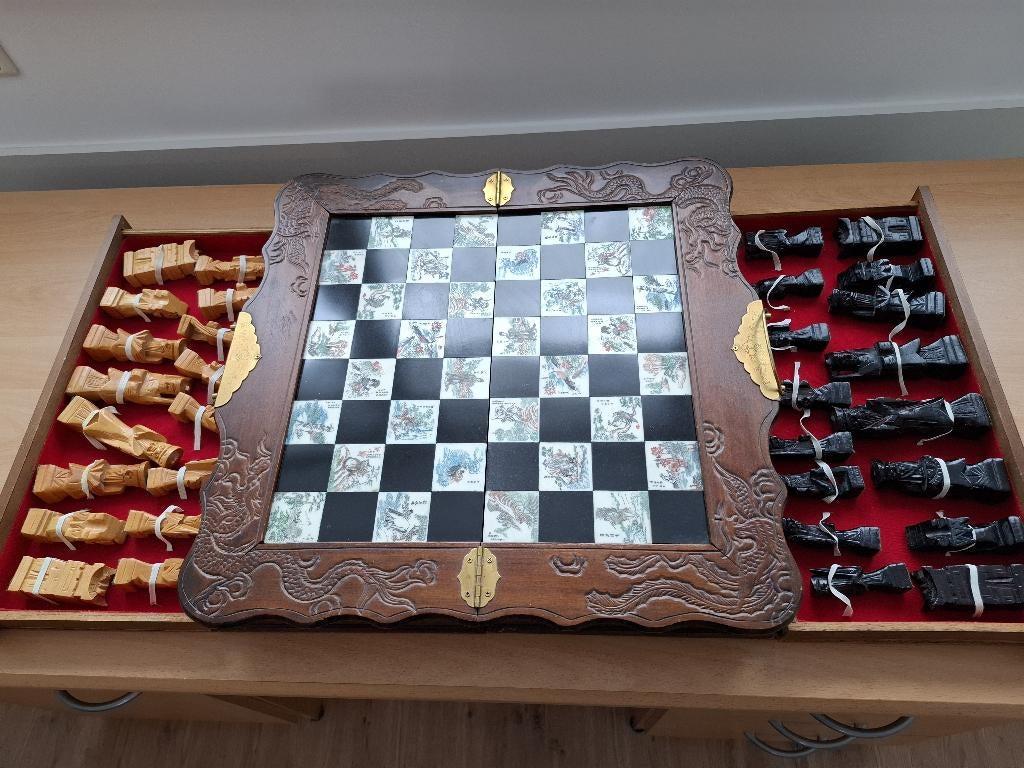 Chinees vintage schaakspel, Ophalen