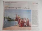 Sinterklaas voorstelling in Sint gelok, krantenartikel 2022, Ophalen of Verzenden, Gebruikt