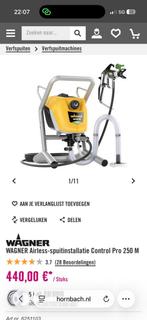 Wagner control pro 250M airles verfspuit Nieuw, Ophalen of Verzenden, Nieuw, Verfspuit of Verfpomp