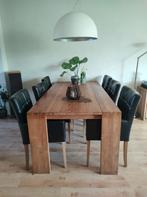 Eetkamertafel teakhout, Huis en Inrichting, Tafels | Eettafels, Ophalen, Teakhout, 50 tot 100 cm, Zo goed als nieuw