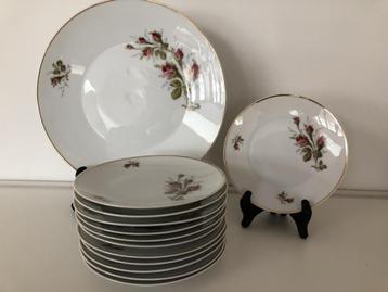 Rosenthal gebakservies met 12 bordjes (Reyshof) beschikbaar voor biedingen