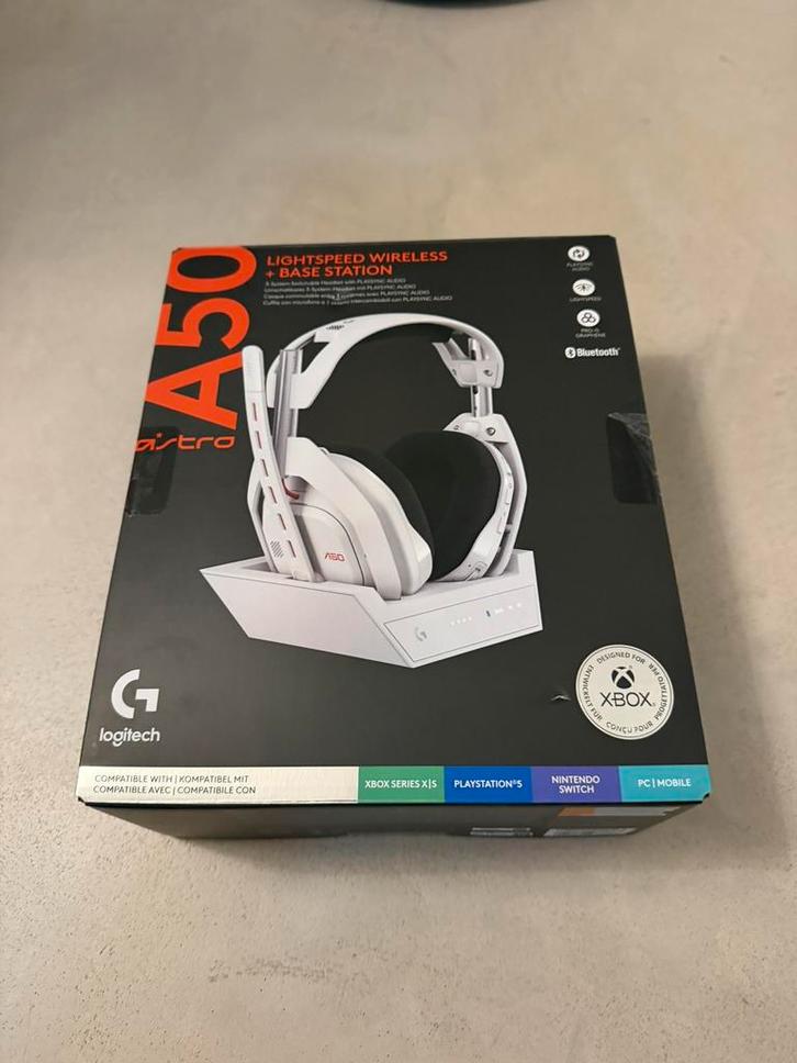 Logitech G Astro A50 Lightspeed White/nieuw/inruil mogelijk!, Computers en Software, Headsets, Nieuw, Over-ear, Draadloos, Gaming headset