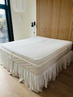 Ikea Topper 180x200 + Bedrok Wit Katoen, Wit, Tweepersoons, Ophalen of Verzenden, Zo goed als nieuw