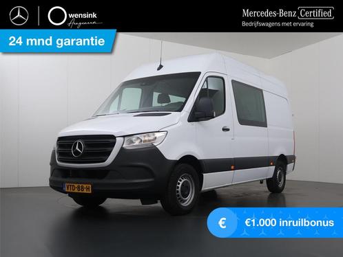 Mercedes-Benz Sprinter 315 CDI | Aut. | L2 H2 | Dubbele Cabi, Auto's, Bestelauto's, Bedrijf, Te koop, ABS, Achteruitrijcamera