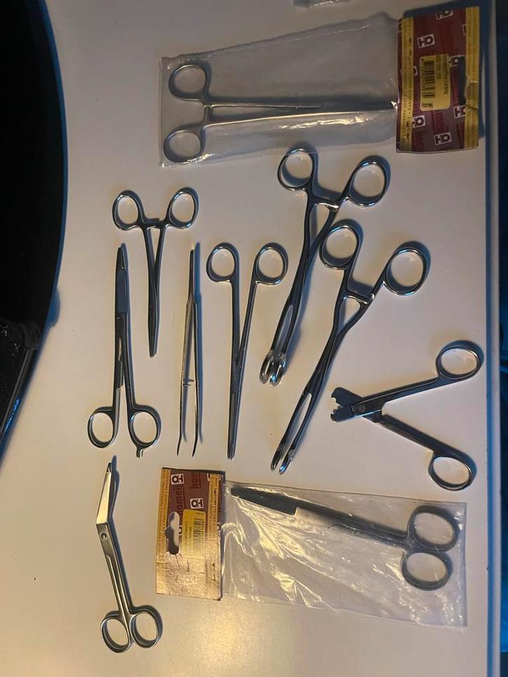 Medische Instrumenten Set - Diverse Klemmen, Diversen, Verpleegmiddelen, Nieuw, Ophalen of Verzenden