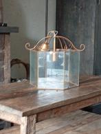 Leuke hanglamp van glas, Huis en Inrichting, Lampen | Hanglampen, Ophalen, Zo goed als nieuw, Glas, Minder dan 50 cm