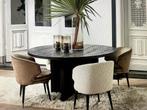 Riviera Maison Sherwood Dining table eettafel 150cm Zwart, 150 tot 200 cm, Nieuw, Ophalen of Verzenden, Vijf personen of meer