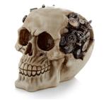 Steampunk Schedel met Tandwielen - Halloween Decoratie, Ophalen of Verzenden, Nieuw, Overige typen, Halloween of Griezel