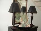 Giessenburg! 2x Lamp, tafellamp metalen zuil (voet) + kap, Ophalen, Zo goed als nieuw, Metaal, 75 cm of meer