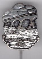 Oosterschelde brug zilverkleurig speldje ( W_086 ), Verzamelen, Speldjes, Pins en Buttons, Verzenden, Zo goed als nieuw, Stad of Land