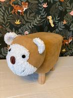 Krukje poef schaap aap kinderkamer nep suede, Ophalen of Verzenden, Zo goed als nieuw, Hout