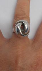 Zilveren vintage ring met grote knoop knop maat 16.5 nr.218, Sieraden, Tassen en Uiterlijk, Ringen, Verzenden, Dame, Zilver, Zilver