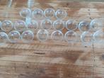 24 Kleine glazen bakjes, theetips, Huis en Inrichting, Keuken | Servies, Ophalen, Glas of Glazen, Overige stijlen, Glas