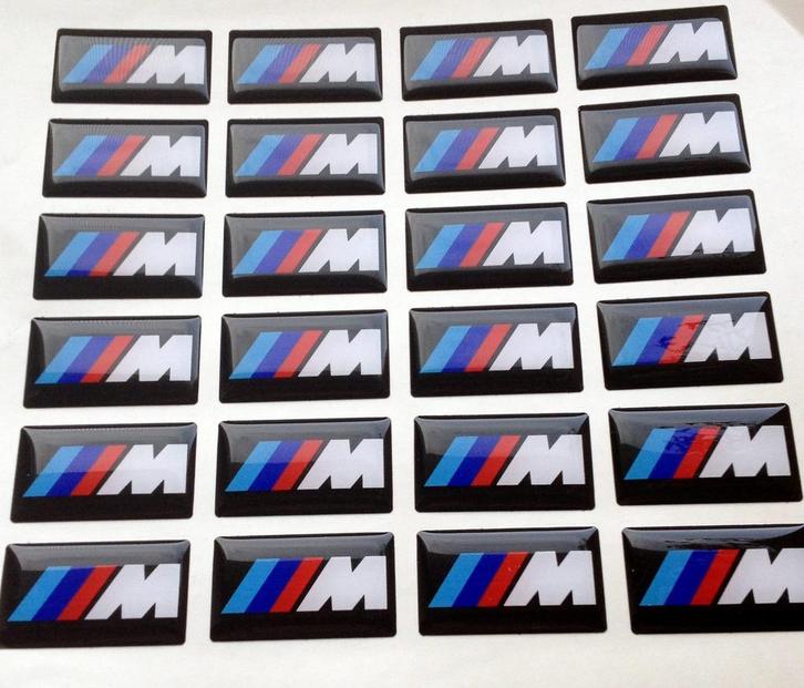 BMW M LOGO 24stuks stuur velg dashboard enZ, Auto diversen, Autostickers, Ophalen of Verzenden