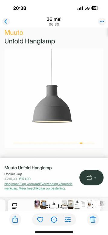 Muuto unfold hanglamp scandinavisch beschikbaar voor biedingen