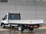 Ford Transit 165pk Open Laadbak 3,5t Trekhaak Dubbellucht Ai, Auto's, Bestelauto's, Euro 6, 4 cilinders, Wit, Bedrijf